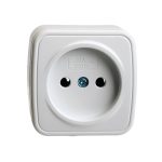 Розетка накладная 1-местная Stekker Basic PST10-501-20 50074