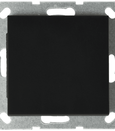 Звонковый механизм Jasmart в комплекте с накладкой 10A 250V черный матовый (soft touch) G3010PB