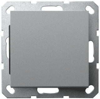 Звонковый механизм Jasmart в комплекте с накладкой 10A 250V цвет алюминий G3010S