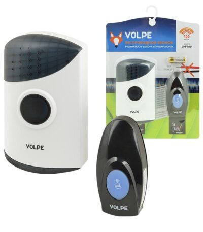 Звонок беспроводной (UL-00002400) Volpe UDB-Q024 W-R1T1-16S-100M-WH