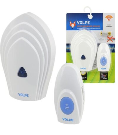 Звонок беспроводной (UL-00002405) Volpe UDB-Q029 W-R1T1-16S-80M-WH